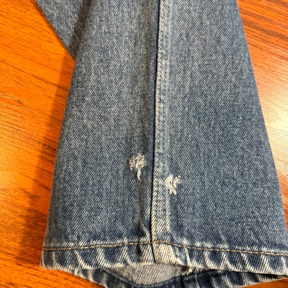 💖 Vintage Calvin Klein 100% Cotton Blue Denim Straight-Leg Jeans - Picture 9 of 16